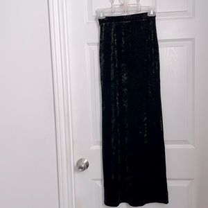 Ladies Velvet Maxi Skirt